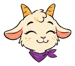 Gracie the goat smiling
